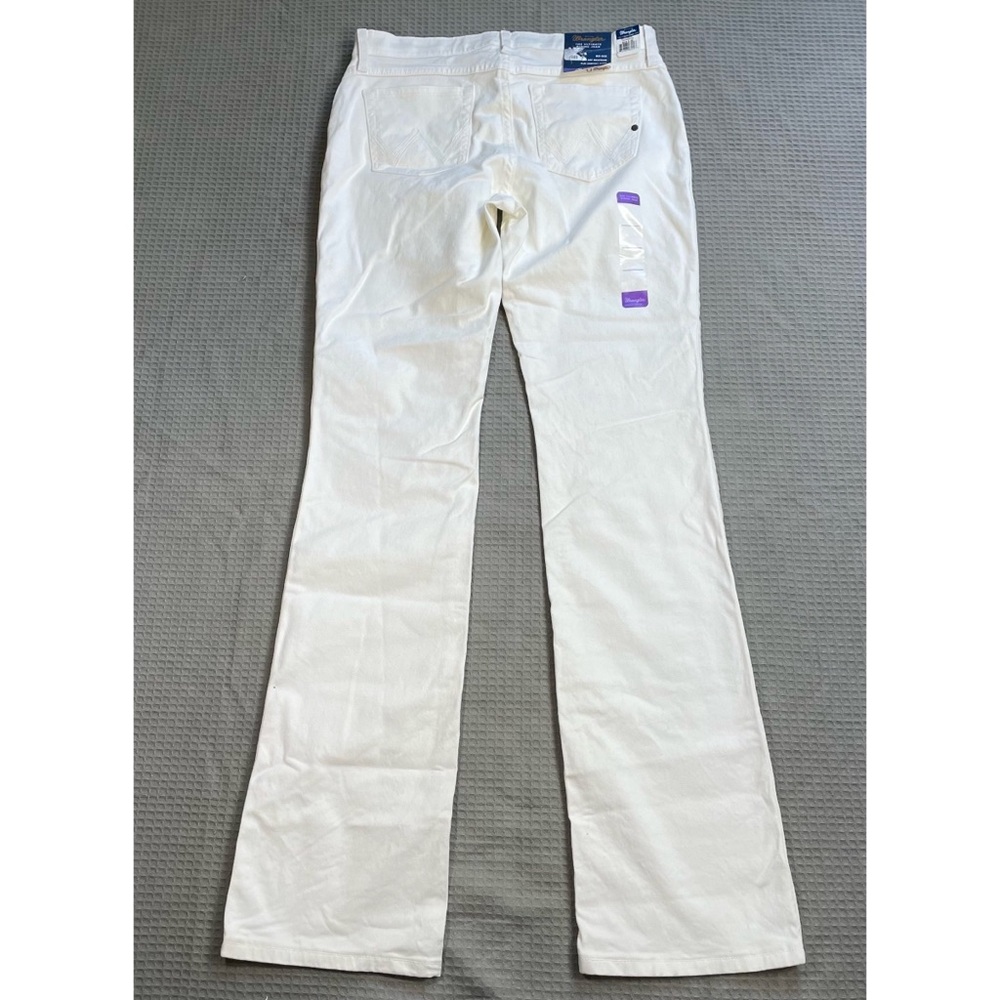 New‎ Wrangler Q-Baby Ultimate Riding Jeans 30 / 9 x 36 Womens White Bootcut